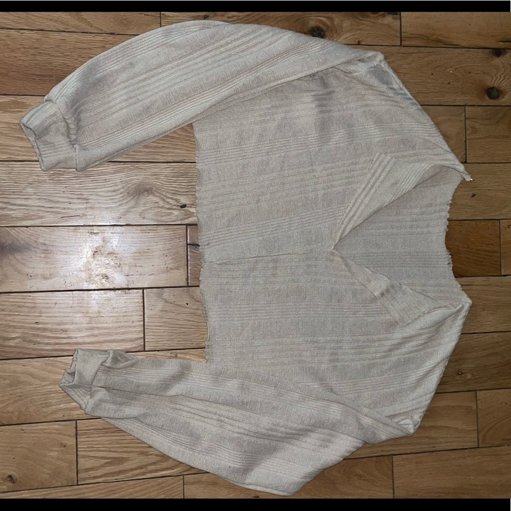 pretty sandy cropped top xs